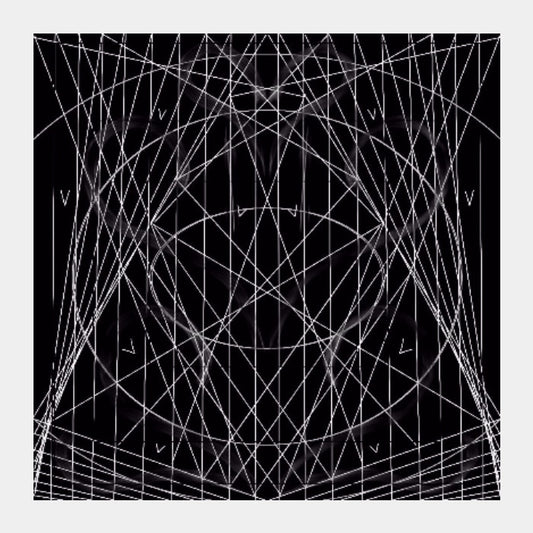 Square Art Prints, Electron bombardment B&W Square Art Prints | Pratyasha Nithin, - PosterGully