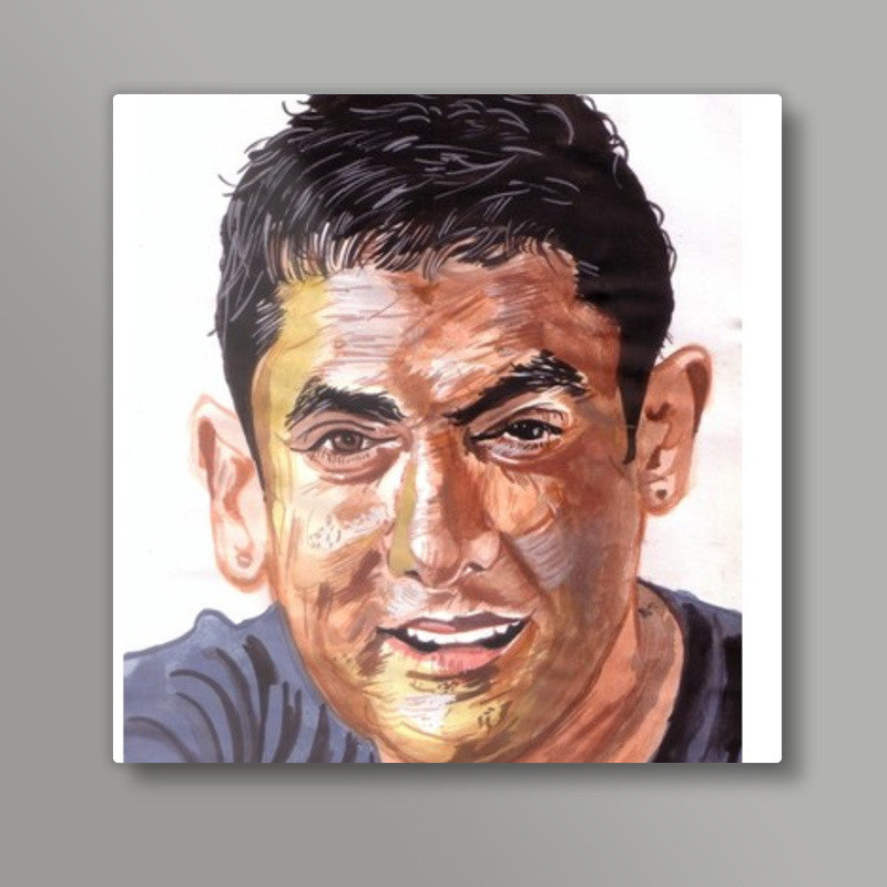 Unique begins with U- Aamir Khan Square Art Prints