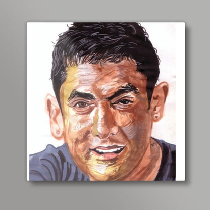 Unique begins with U- Aamir Khan Square Art Prints