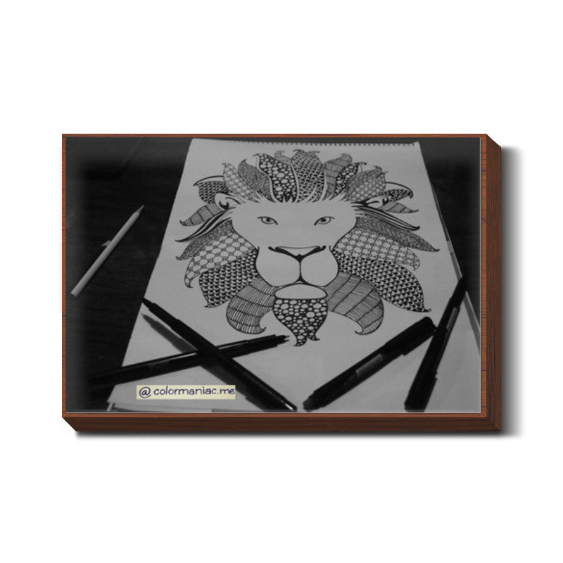 The unharmed lion Wall Art