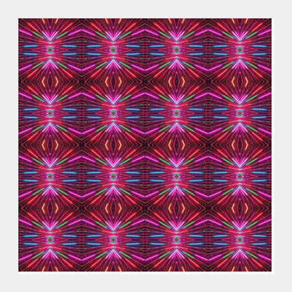 Abstract Fractal Colorful Geometric Pattern Background  Square Art Prints