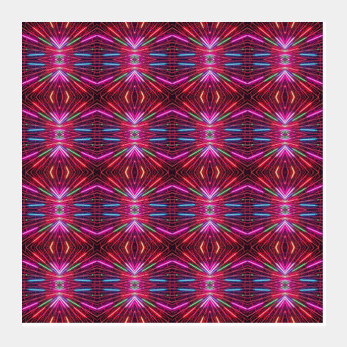Abstract Fractal Colorful Geometric Pattern Background  Square Art Prints PosterGully Specials