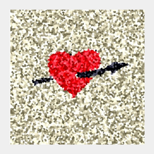 Square Art Prints, A heart valentines collection Square Art Prints