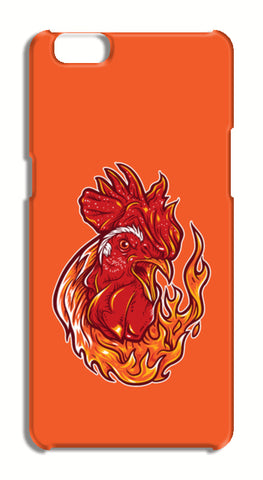 Rooster On Fire Oppo A57 Cases