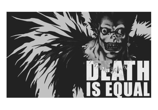 death note poster death is equal Wall Art