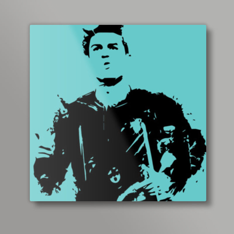 Ronaldo Minimal Design Square Art Prints