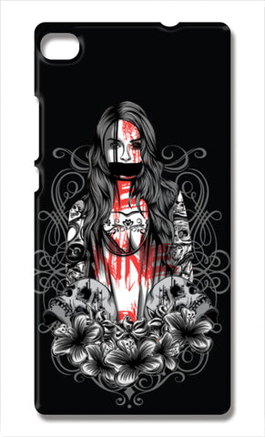 Girl With Tattoo Huawei P8 Cases