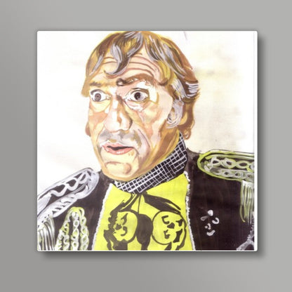 Bollywood actor Amrish Puri is the villain most dreaded! Square Art Prints