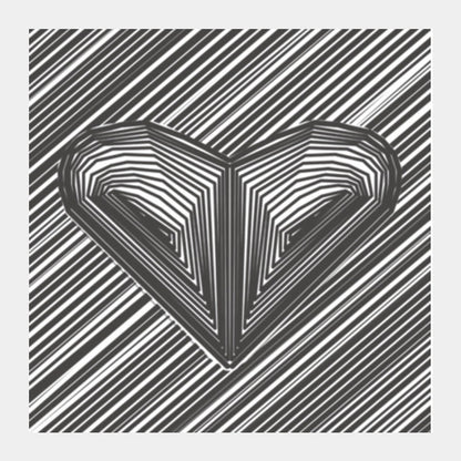 Square Art Prints, heart hart heart Square Art Prints