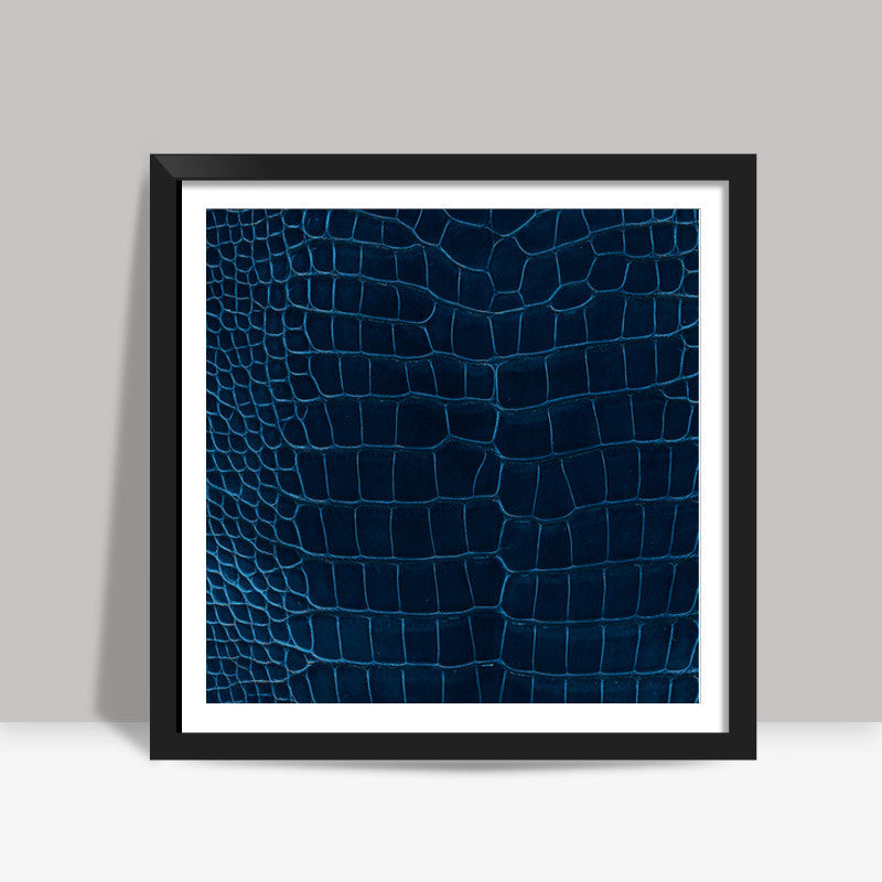 Blue skin Square Art Prints