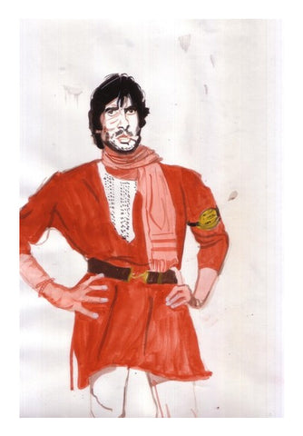 Amitabh Bachchan was convincing as an underdog in Coolie Wall Art