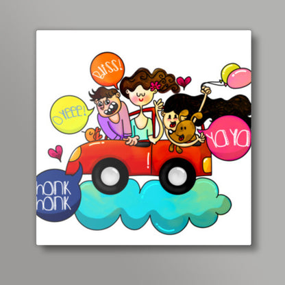 Joy Ride Square Art Prints