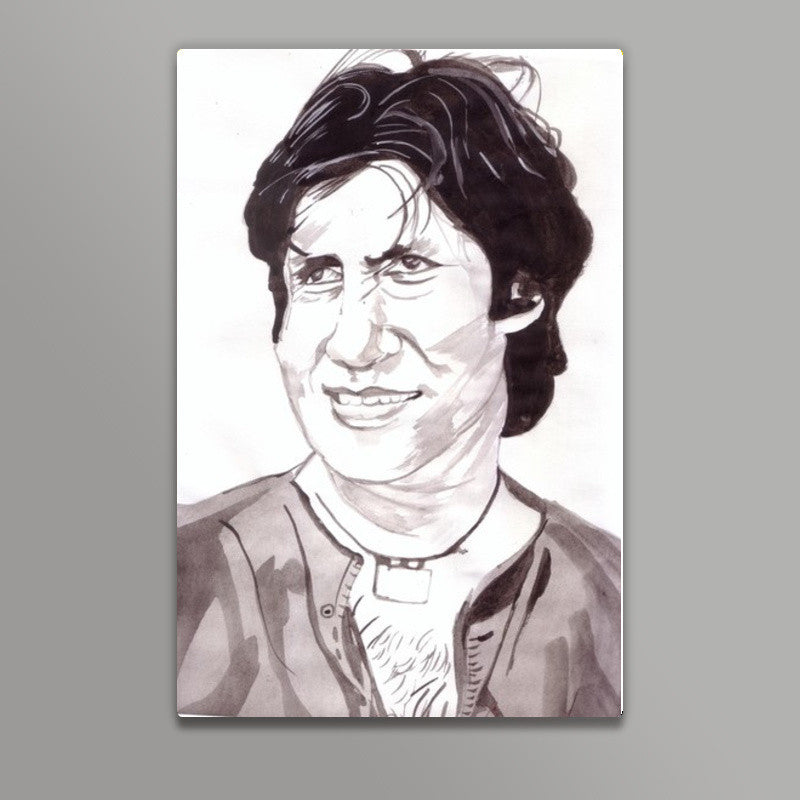 Bollywood superstar Amitabh Bachchan shows the audacity of the underdog in the movie Mard Wall Art