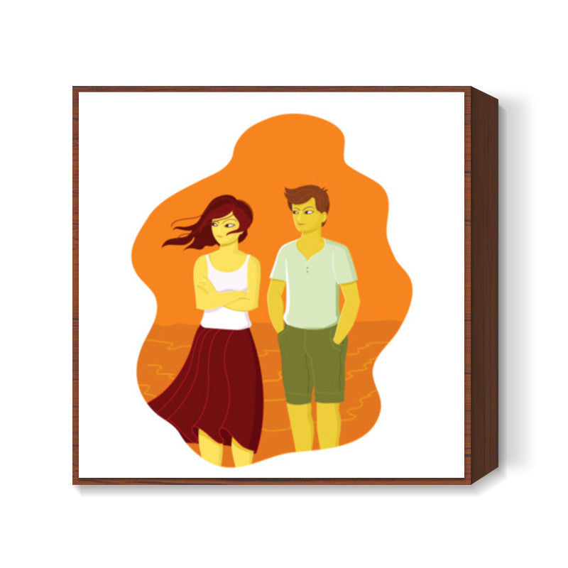 I can feel the storm Square Art Prints