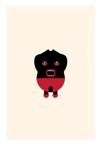 Horror Angry Kid Art PosterGully Specials