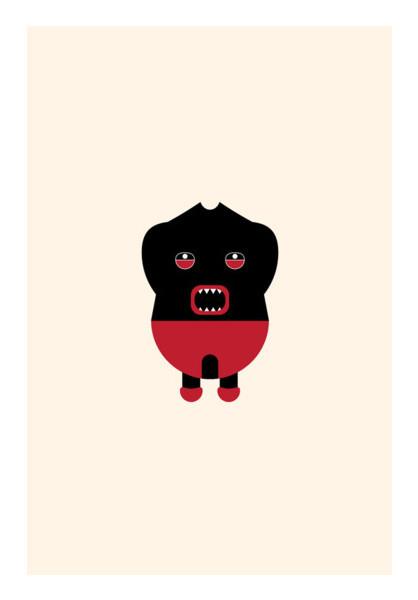 PosterGully Specials, Horror angry kid Wall Art