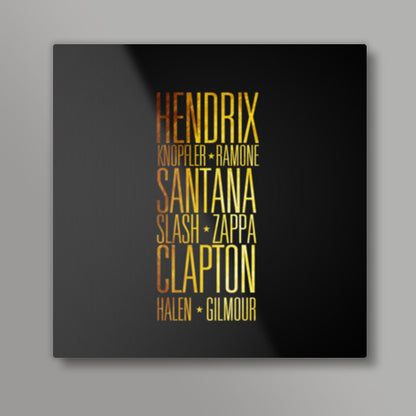 Guitar Legends Square Art Prints