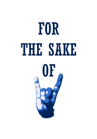 For The Sake Of Rock Blue Art PosterGully Specials