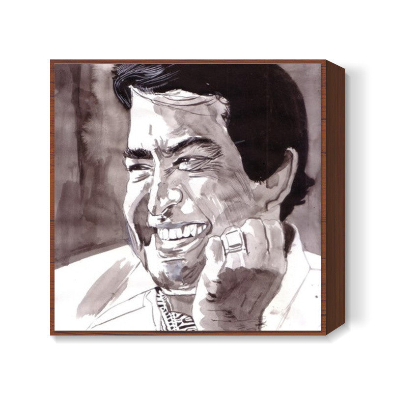 Sanjeev Kumar was a versatile actor Square Art Prints