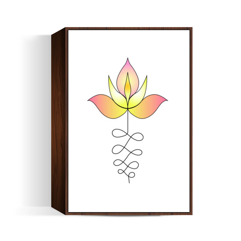 Lotus Unalome Wall Art