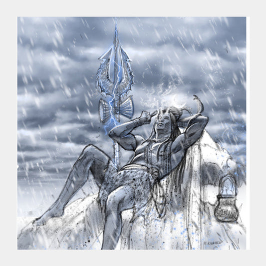 MAHADEV Square Art Prints