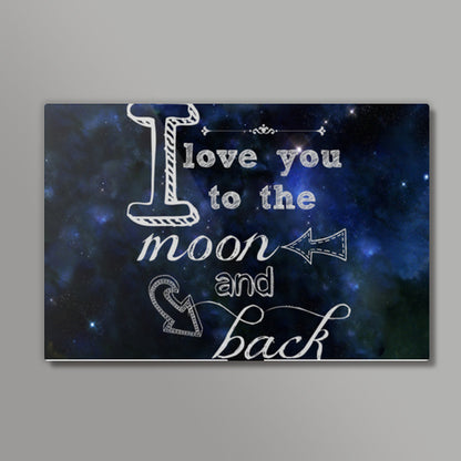 Moon and back Wall Art