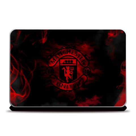 Manchester United Red Smoke - #mufc Laptop Skins