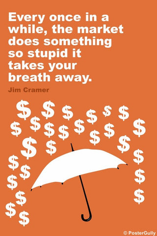 Wall Art, Investing Jim Cramer Markwt Quote, - PosterGully