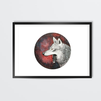 Red Wolf Wall Art
