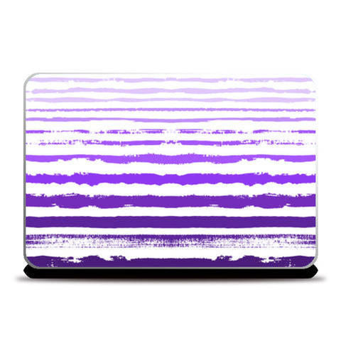 Uneven Purple Stripes Laptop Skins