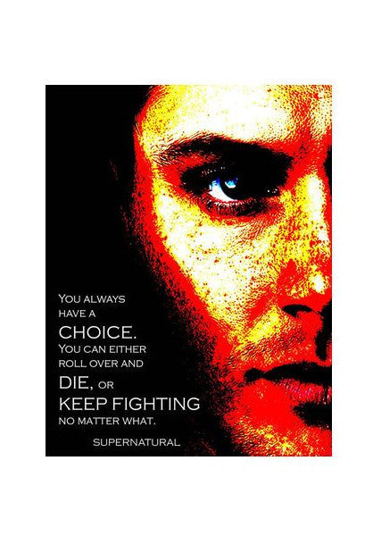 Wall Art, Supernatural, Dean Winchester Wall Art