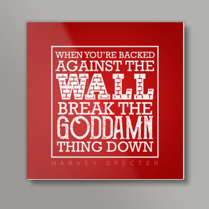 SUITS Quote Typography Square Art Prints