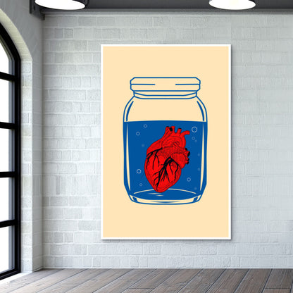 The Heart in the Glass Jar Wall Art