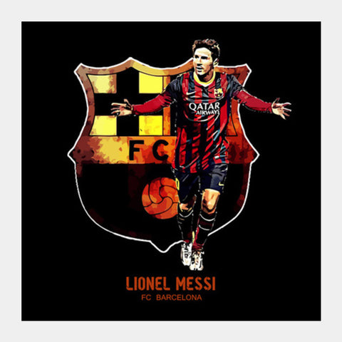 Messi - FC Barcelona Square Art Prints
