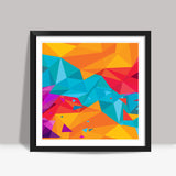 Color Triangle Square Art Prints