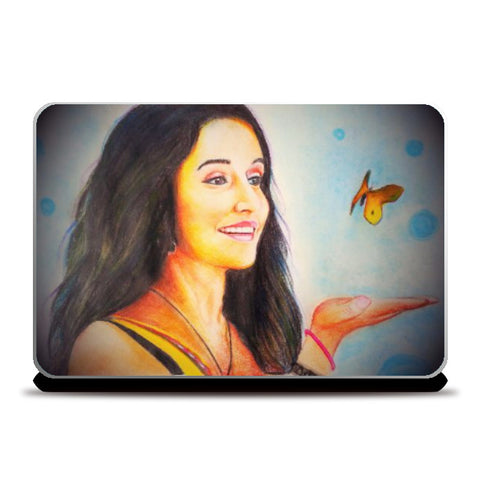 Laptop Skins, Shradhha kapoor sketch Laptop Skin | Bhushan Mandal, - PosterGully