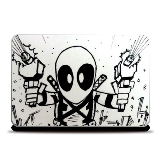 Laptop Skins, Chibi Deadpool Laptop Skins