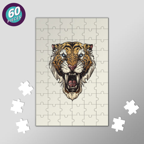 Saber Toothed Tiger Jigsaw Puzzles