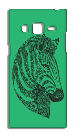 Floral Zebra Head Samsung Galaxy Z3 Cases