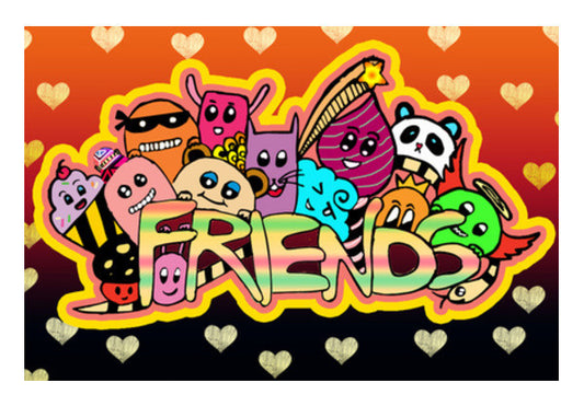 Friends Doodle!! Art PosterGully Specials