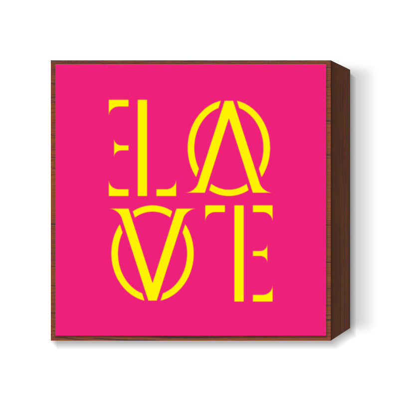 Its LOVE back and forth Square Art Prints