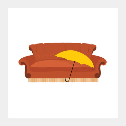 Die Hard Friends and HIMYM Fan  Square Art Prints