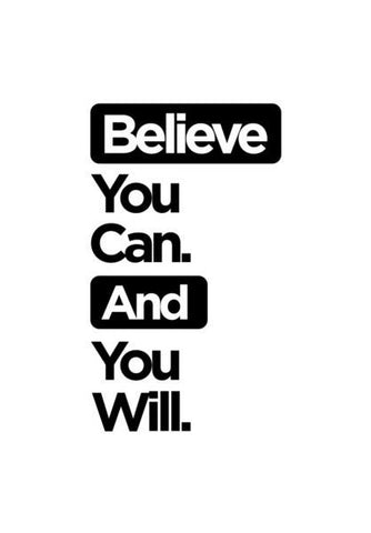 PosterGully Specials, Believe You Can. Wall Art