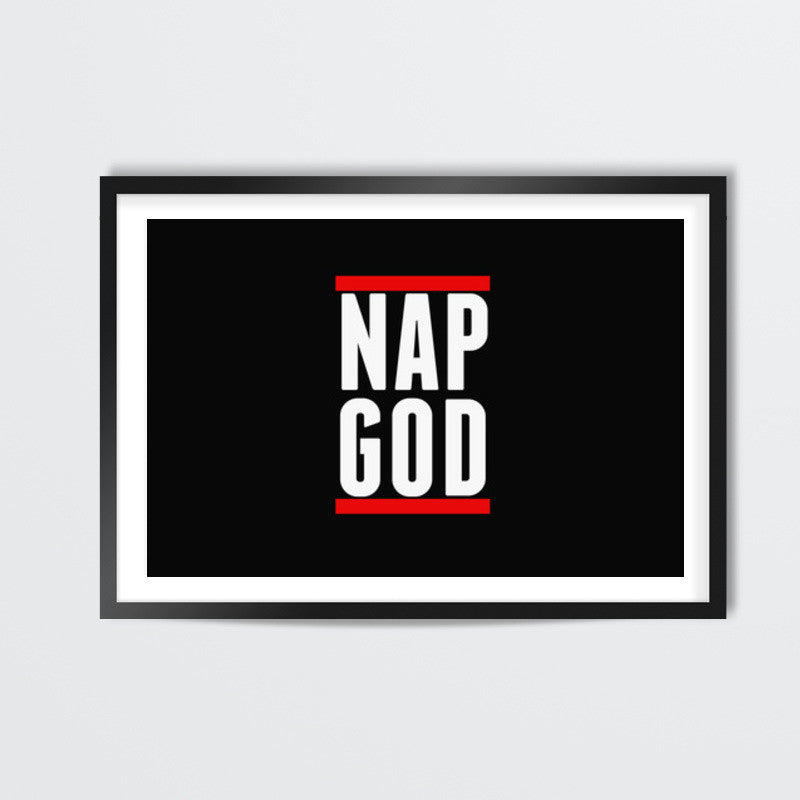 NAP GOD | Eminem | Funny Typography Wall Art