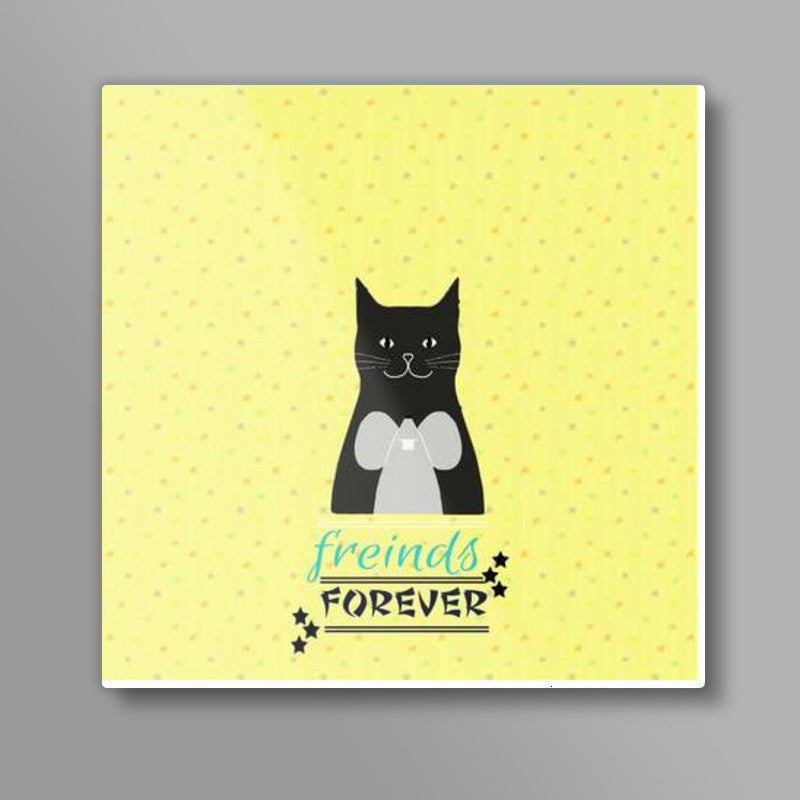 freinds forever Square Art Prints