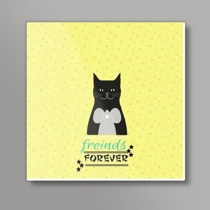 freinds forever Square Art Prints