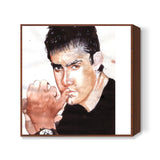 Superstar Aamir Khan is the intellectual Khan Square Art Prints