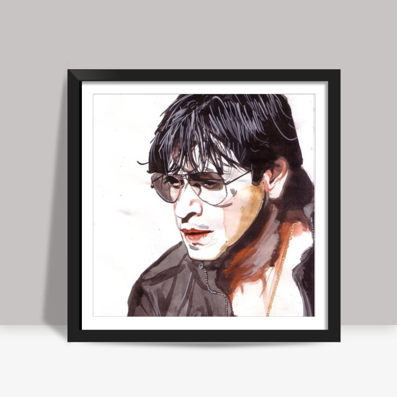 Shah Rukh Khan is a self-made superstar Square Art Prints