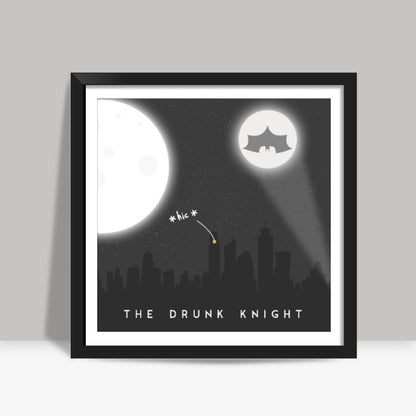 The Drunk Knight Square Art Print