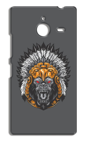 Gorilla Wearing Aztec Headdress Nokia Lumia 640 XL Cases